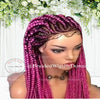 Pink Feedin Braids Wig