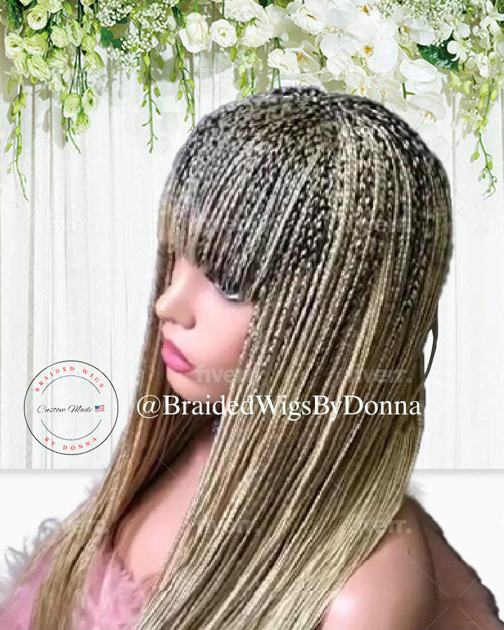 Tiara Bang Braids Wig (Black)