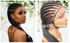 Sleek back feedin Braids Wig