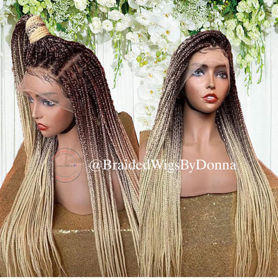 Kylie Knotless Braids Wig (Ombre)