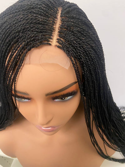 Janet 28 inch Micro twist braided Wig