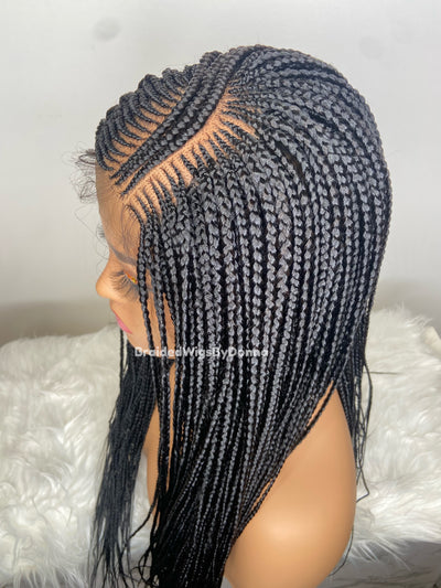 Farah Cornrow Box braids wig