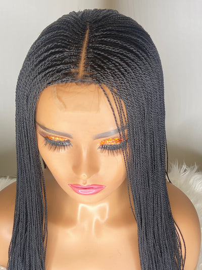 Kelly Micro twist Wig Lace closure BraidedWigsByDonna