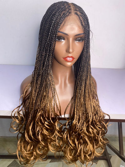 Milano Knotless Box braids wig Spanish curls