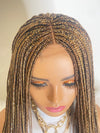 Tyra Small Box Braids closure wig