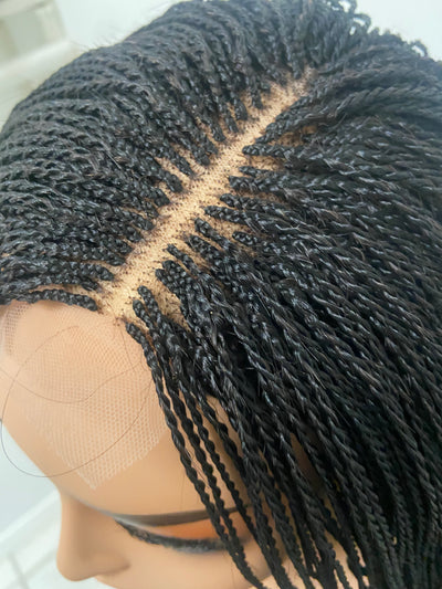 Janet 28 inch Micro twist braided Wig